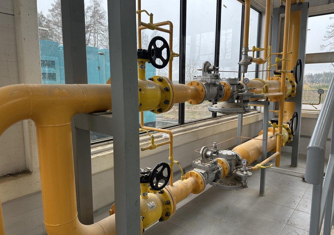 Газовый трубопровод и регуляторы давления газа в котельной жилого комплекса «ЖК Отрада», проект выполнен ООО «Альянс Строй»