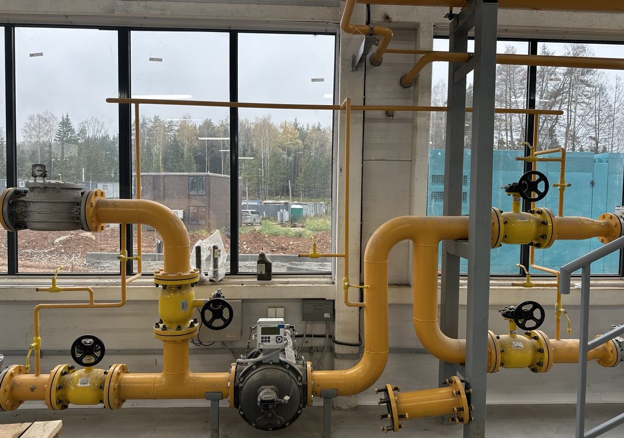 Газовый трубопровод и узел учета газа в котельной жилого комплекса «ЖК Отрада», проект выполнен ООО «Альянс Строй»